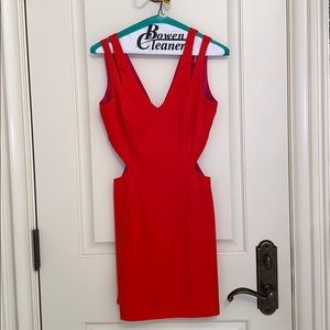 Jay Godfrey dark orange dress